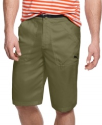 With lightweight construction, these shorts from Puma will be your instant warm-weather go-anywhere style. With lightweight construction, these shorts from Puma will be your instant warm-weather go-anywhere style.