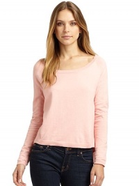 THE LOOKRibbed knit trimRaglan sleevesBanded hemTHE FITAbout 21 from shoulder to hemTHE MATERIALCashmere/cottonCARE & ORIGINDry cleanImportedModel shown is 5'9 (175cm) wearing US size Small. THE LOOKRibbed knit trimRaglan sleevesBanded hemTHE FITAbout 21 from shoulder to hemTHE MATERIALCashmere/cottonCARE & ORIGINDry cleanImportedModel shown is 5'9 (175cm) wearing US size Small.