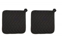 Now Designs Basic Potholders, Black, Set of 2 Now Designs Basic Potholders, Black, Set of 2