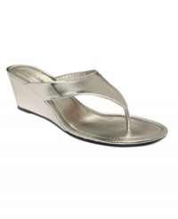 Take your look to sunny, new heights. The Austin wedge sandals by Barefoot Tess are perfectly simple with their thong silhouette on a covered wedge heel. Take your look to sunny, new heights. The Austin wedge sandals by Barefoot Tess are perfectly simple with their thong silhouette on a covered wedge heel.