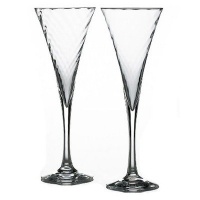 Orrefors 6244701 Helena 8-4/5 oz Flutes, Set of 2, designed by Gunar Cyren Orrefors 6244701 Helena 8-4/5 oz Flutes, Set of 2, designed by Gunar Cyren