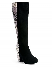 THE LOOKColorblocked suede and marbled python-embossed upperConcealed side zipperPadded insoleSelf-covered heel, 4 (100mm)Self-covered platform, ½ (15mm)Compares to a 3½ heel (90mm)THE MATERIALSuede and python-embossed leather upperLeather lining and soleORIGINImported THE LOOKColorblocked suede and marbled python-embossed upperConcealed side zipperPadded insoleSelf-covered heel, 4 (100mm)Self-covered platform, ½ (15mm)Compares to a 3½ heel (90mm)THE MATERIALSuede and python-embossed leather upperLeather lining and soleORIGINImported