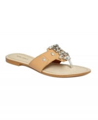 Soothing sparkles. Nine West's Seabreeze thong sandals brighten up any summer outfit. Soothing sparkles. Nine West's Seabreeze thong sandals brighten up any summer outfit.