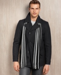 This is the perfect go-with-anything Buffalo David Bitton coat you've been looking for. This is the perfect go-with-anything Buffalo David Bitton coat you've been looking for.