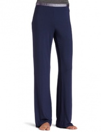 Calvin Klein Womens Essentials With Satin Pajama Pant, Odyssey, Large Calvin Klein Womens Essentials With Satin Pajama Pant, Odyssey, Large