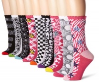 Betsey Johnson Women's 9 Pack Tic Tac Toe-Tally Awesome Crews Gift Box Betsey Johnson Women's 9 Pack Tic Tac Toe-Tally Awesome Crews Gift Box