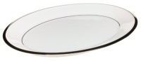 Lenox Solitaire White Platinum-Banded Bone China 13 Inch Platter Lenox Solitaire White Platinum-Banded Bone China 13 Inch Platter