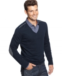 Extremely soft handed lightweight v-neck pullover sweater may feel as if you have nothing on. This BOSS Black sweater is strikingly elegant. Extremely soft handed lightweight v-neck pullover sweater may feel as if you have nothing on. This BOSS Black sweater is strikingly elegant.