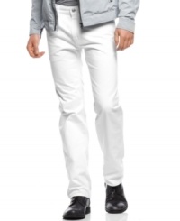 White washed. These jeans from Hugo Boss Black are a white hot summer look. White washed. These jeans from Hugo Boss Black are a white hot summer look.