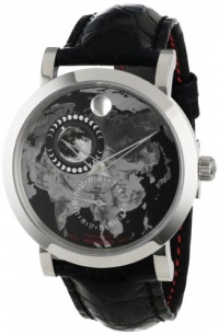 Movado Men's 0606565 Red Label Planisphere w/ Black Alligator Leather Strap Watch Movado Men's 0606565 Red Label Planisphere w/ Black Alligator Leather Strap Watch