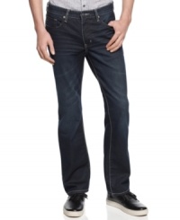 Perk up your case of the basic blues with these dark wash jeans from Kenneth Cole. Perk up your case of the basic blues with these dark wash jeans from Kenneth Cole.