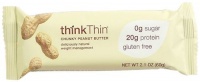 thinkThin Chunky Peanut Butter, Gluten Free, 2.1-Ounce Bars (Pack of 10) thinkThin Chunky Peanut Butter, Gluten Free, 2.1-Ounce Bars (Pack of 10)