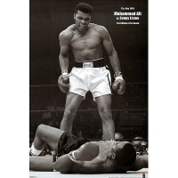 (24x36) Muhammad Ali (Vs. Sonny Liston, First Round, First Minute) Sports Poster Print (24x36) Muhammad Ali (Vs. Sonny Liston, First Round, First Minute) Sports Poster Print