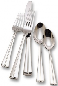 Waterford Merrill 18/10 Stainless Steel 5-Piece Place Setting, Service for 1 Waterford Merrill 18/10 Stainless Steel 5-Piece Place Setting, Service for 1