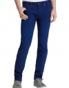 Spurr Mens Slim Fit Faded Cobalt Blue Jeans 34 x 34 Euro 50 34/34