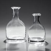 Perfect for wine or water, this carafe is one of the most useful pieces of glass you can own. Not at all fussy, it is a well balanced handmade carafe for everyday and formal use! Perfect for wine or water, this carafe is one of the most useful pieces of glass you can own. Not at all fussy, it is a well balanced handmade carafe for everyday and formal use!