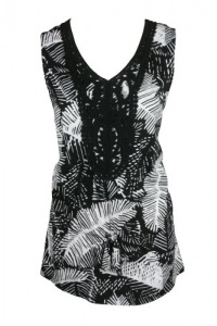 Jones New York Signature Womens Embroidered Tank Top Jones New York Signature Womens Embroidered Tank Top