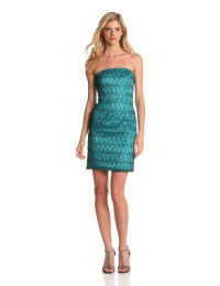Adrianna Papell Women's Lace Sequin Strapless Dress Adrianna Papell Women's Lace Sequin Strapless Dress