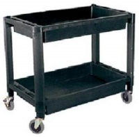 Advanced Tool Design Model ATD-7016 Plastic Utility Cart With Two Shelves Advanced Tool Design Model ATD-7016 Plastic Utility Cart With Two Shelves