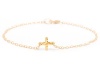 Gorjana Cross Over Charm Bracelet Gold