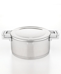 State of the art. Cook in style & confidence with this stunning stockpot crafted from durable 18/10 stainless steel with a promise for professional performance & innovation. A sleek construction heats up quickly & evenly and features a versatile cover that doubles as a handy hot plate. Lifetime warranty. State of the art. Cook in style & confidence with this stunning stockpot crafted from durable 18/10 stainless steel with a promise for professional performance & innovation. A sleek construction heats up quickly & evenly and features a versatile cover that doubles as a handy hot plate. Lifetime warranty.
