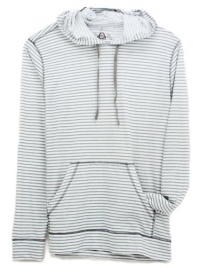 American Rag Hoodie, Kangaroo Pocket Stripe Hoodie Bright White L American Rag Hoodie, Kangaroo Pocket Stripe Hoodie Bright White L