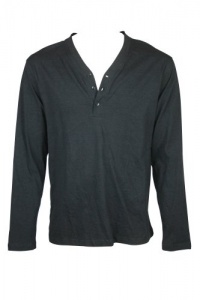 Alfani Mens Deep Slim Fit V Neck LS Henley Shirt Alfani Mens Deep Slim Fit V Neck LS Henley Shirt
