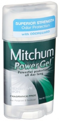Mitchum Anti-Perspirant & Deodorant, Power Gel, Sensitive Skin, Fragrance Free, 2.25 oz (Pack of 6) Mitchum Anti-Perspirant & Deodorant, Power Gel, Sensitive Skin, Fragrance Free, 2.25 oz (Pack of 6)