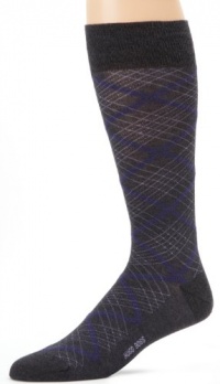 HUGO BOSS Men's Criss Cross Argyle Dress Sock