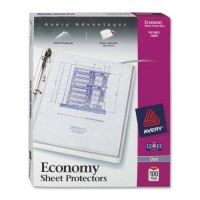 Avery Economy Clear Sheet Protectors, Acid Free, Box of 100 (75091) Avery Economy Clear Sheet Protectors, Acid Free, Box of 100 (75091)