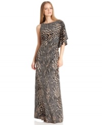 With a supersoft, flattering drape, Vince Camuto's animal-print maxi is sure to become one of your favorite dresses of the season! The one-shoulder silhouette lends so much charisma you barely need any accessories. With a supersoft, flattering drape, Vince Camuto's animal-print maxi is sure to become one of your favorite dresses of the season! The one-shoulder silhouette lends so much charisma you barely need any accessories.