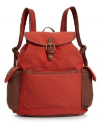 Whether you're off on a road trip cross-country or running errands around town, this roomy canvas backpack from American Rag is your perfect companion. Easily accessible pockets, adjustable straps and secure snap closures make it the obvious choice for any excursion. Whether you're off on a road trip cross-country or running errands around town, this roomy canvas backpack from American Rag is your perfect companion. Easily accessible pockets, adjustable straps and secure snap closures make it the obvious choice for any excursion.
