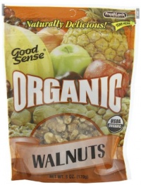 Good Sense Organic Walnuts, 6-Ounce Bags (Pack of 3) Good Sense Organic Walnuts, 6-Ounce Bags (Pack of 3)
