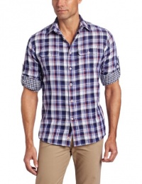 Benson Men's Duff Long Sleeve 2 Pocket Pattern Woven Shirt Benson Men's Duff Long Sleeve 2 Pocket Pattern Woven Shirt