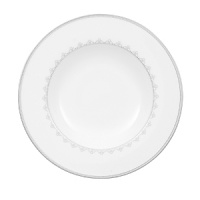 White Lace bone china is characterized by its diverse series of borders all rendered in precious platinum. The classic combination of platinum and white radiates on the table. A truly classic look. White Lace bone china is characterized by its diverse series of borders all rendered in precious platinum. The classic combination of platinum and white radiates on the table. A truly classic look.