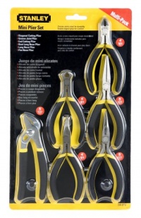Stanley 84-079 6-Piece Bi-Material Mini Plier Set Stanley 84-079 6-Piece Bi-Material Mini Plier Set