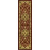 Safavieh Lyndhurst Collection LNH222B Red and Ivory Area Runner, 2 feet 3 inches by 8 feet  (2'3 x 8')