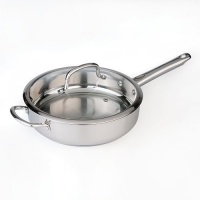 BergHOFF Boreal 10 in. Stainless Steel Covered Deep Skillet BergHOFF Boreal 10 in. Stainless Steel Covered Deep Skillet
