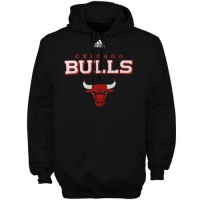 NBA adidas Chicago Bulls True Team Pullover Hoodie - Black NBA adidas Chicago Bulls True Team Pullover Hoodie - Black