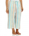 Hue Sleepwear Women's Plus-Size Plus Maddie Stripe Capri