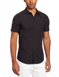 Calvin Klein Sportswear Men's Short Sleeve Yarn Dye Gingham Check Calvin Klein Sportswear Men's Short Sleeve Yarn Dye Gingham Check