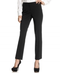 Alfani's cropped ankle pants are an office essential this season--try yours with heels and a tucked-in silky blouse. Alfani's cropped ankle pants are an office essential this season--try yours with heels and a tucked-in silky blouse.