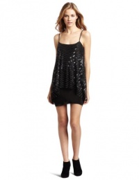 Twelfth St. By Cynthia Vincent Beaded Swing Mini Dress, Black, Small Twelfth St. By Cynthia Vincent Beaded Swing Mini Dress, Black, Small