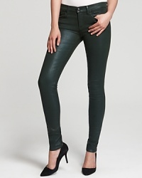 Modernize your denim collection with coated Juicy Couture jeans, gleaming with luxe shine for downtown edge. Team with a structured leather jacket and sleek heels for city-chic polish. Modernize your denim collection with coated Juicy Couture jeans, gleaming with luxe shine for downtown edge. Team with a structured leather jacket and sleek heels for city-chic polish.