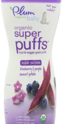 Plum Organics Baby Super Puffs Purples, Blueberry & Purple Sweet Potato, 1.5-Ounce Containers (Pack of 8) Plum Organics Baby Super Puffs Purples, Blueberry & Purple Sweet Potato, 1.5-Ounce Containers (Pack of 8)