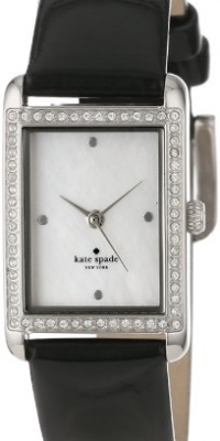 Kate Spade New York Women's 1YRU0067 Black Strap Crystal Bezel Waldorf Watch Kate Spade New York Women's 1YRU0067 Black Strap Crystal Bezel Waldorf Watch