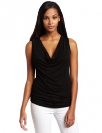 Three Dots Women's Sleeveless Cowl Neck Top