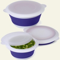 Collapsible Food Storage Containers, Set of 3, by Progressive International Collapsible Food Storage Containers, Set of 3, by Progressive International