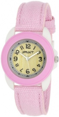 Sprout Women's ST1014LPIVLP Light Pink Organic Cotton Strap Watch Sprout Women's ST1014LPIVLP Light Pink Organic Cotton Strap Watch