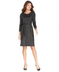 Make a stylish statement in Jones New York Signature's printed, belted petite dress. It's as perfect for work as it is for a night on the town. Make a stylish statement in Jones New York Signature's printed, belted petite dress. It's as perfect for work as it is for a night on the town.